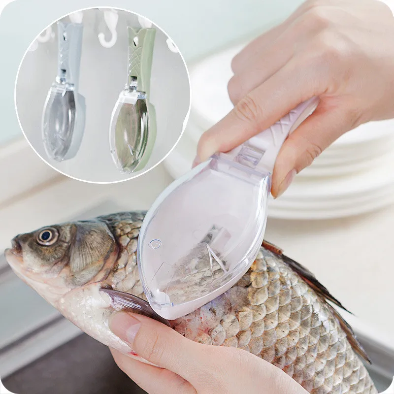 

1 Pc Fish Tools Fast Cleaning Skin Plastic Fish Scales Brush Shaver Remover Clean Descaler Skinner Scaler Fishing Tools
