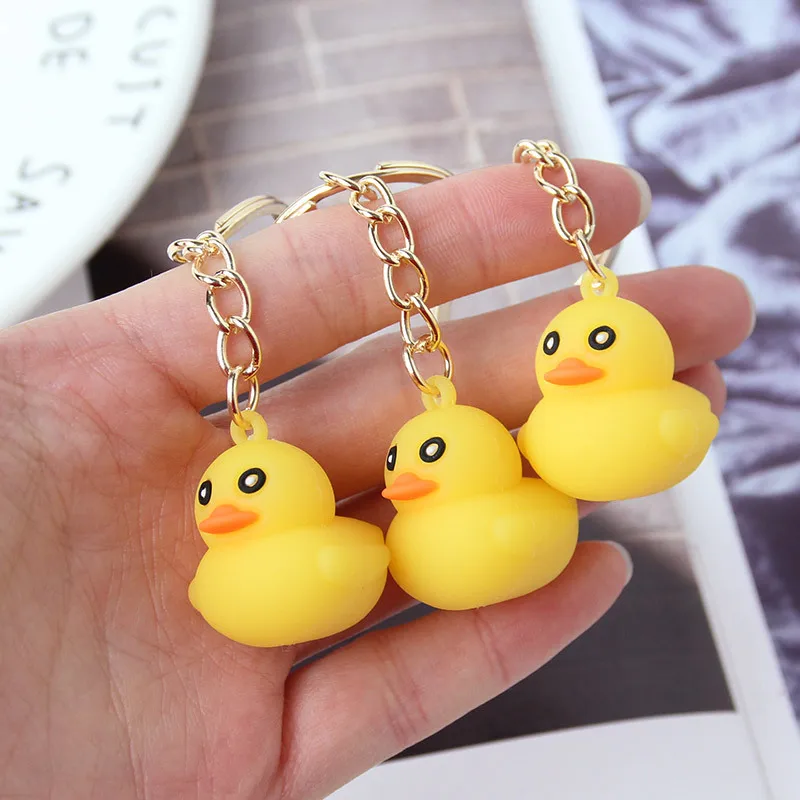 3 шт. креативная Милая Желтая резиновая утка Ducky брелок сумка Подвеска Брелок для