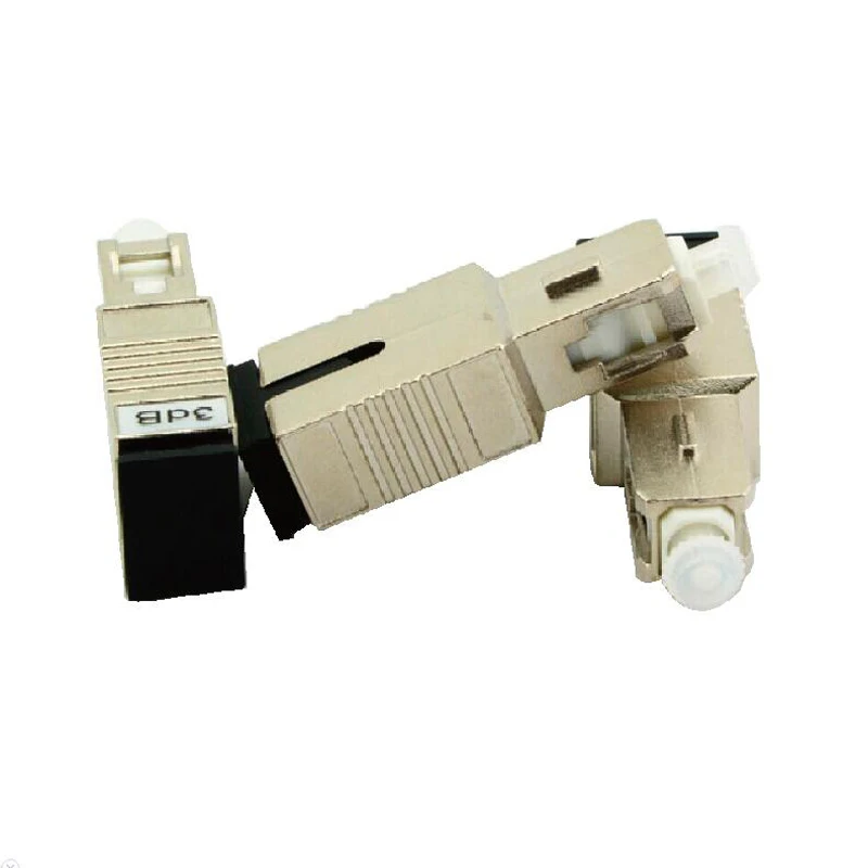 10 шт. SC UPC 3bd Simplex mode волоконно-оптический аттенюатор 3dB metal male волоконный FTTH адаптер