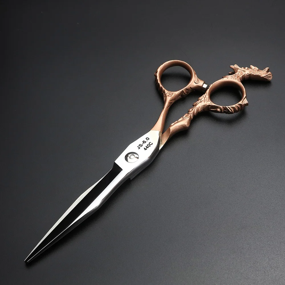 XUANFENG 6 inch rose gold professional bearing hairdressing scissors high quality hair salon cutting and thinning | Красота и