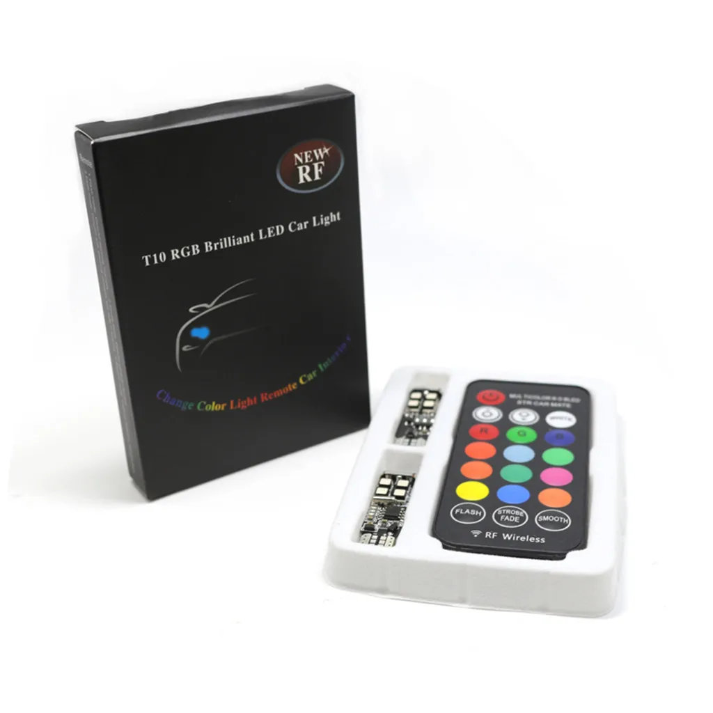 2xT10 3535 10smd силиконовая 10SMD пульт дистанционного управления RGB светильник лампа для