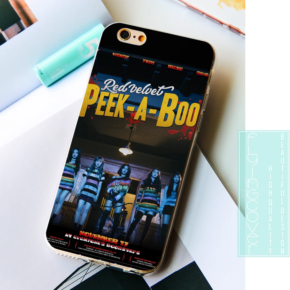 Coque красный бархат Kpop прозрачные мягкие силиконовые чехлы для телефонов iPhone XS Max XR
