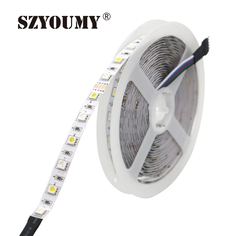 SZYOUMY 100 м 5050 RGBW Светодиодная лента 12 В постоянного тока 60 светодиодов/м 300