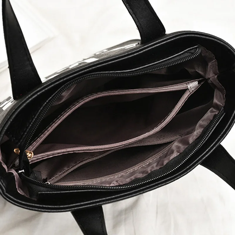 Новая мода 2019 сумка тоут для женщин искусственная кожа женские сумки мессенджеры