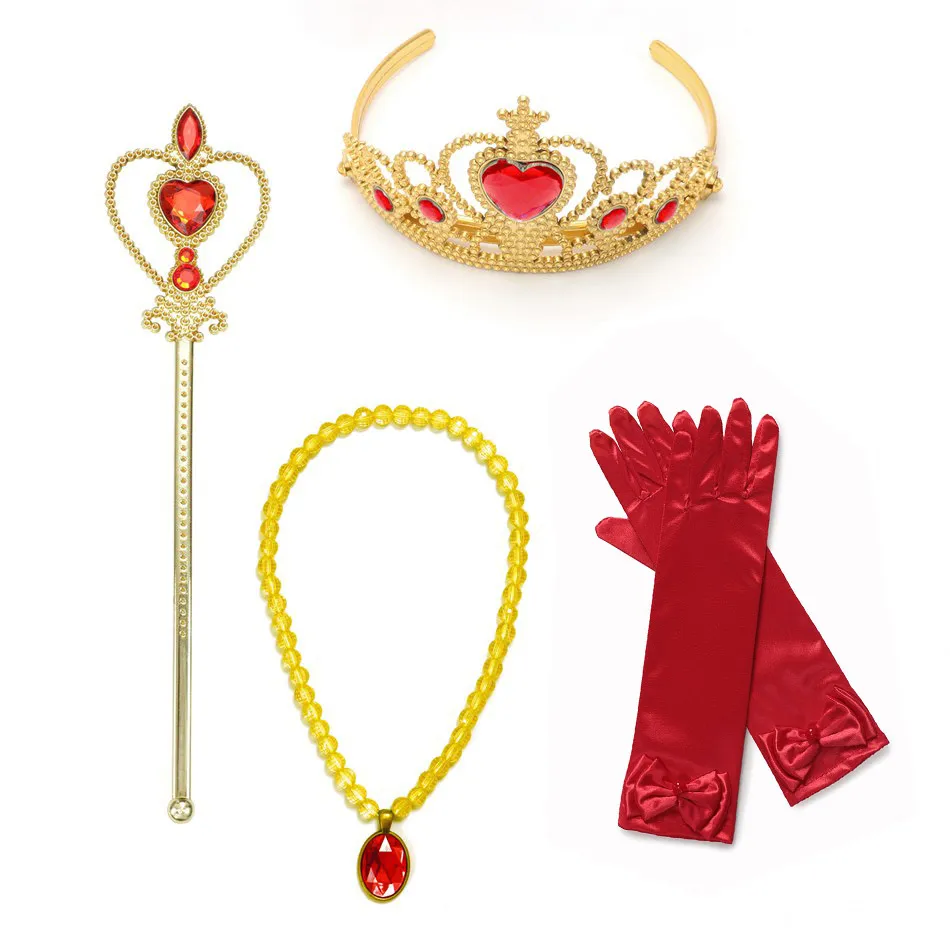 Accessories set 2 Наряжаться в костюм с Минни Маус для девочек; хлопковый сарафан для костюмированной вечеринки; детские летние платья-пачки для дня рождения - Цвет: Accessories set 2