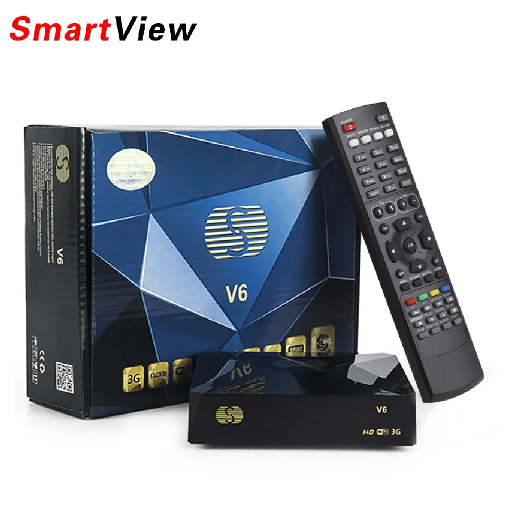 S-V6 ТВ коробка DVB-S2 приемное устройство спутник цифровой спутниковый ресивер Поддержка Xtream NOVA 2xusb веб ТВ 3g Biss Key DVB S2 декодер V6S