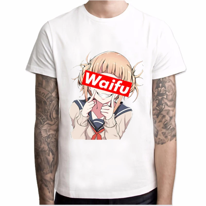 Ahegao/футболка с принтом для мужчин Harajuku Face красные мужские футболки забавные