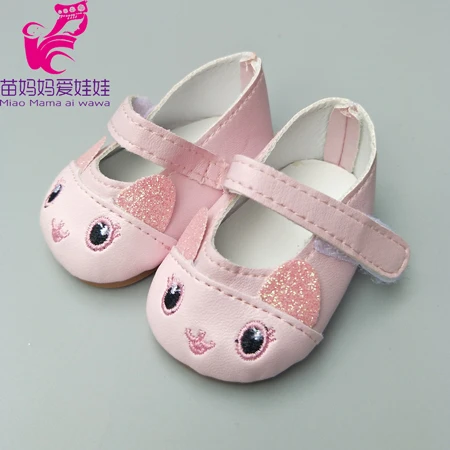 Pink Кукольная обувь, подходящая для 43 см, обувь для новорожденных, 18 дюймов, кукольная Милая обувь, Кукольный Аксессуар - Цвет: Pink