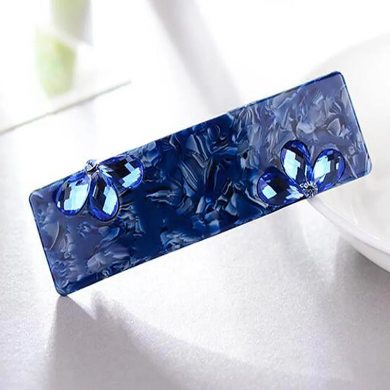 Высокое качество целлюлоза ацетат кристалл французский волос заколка для