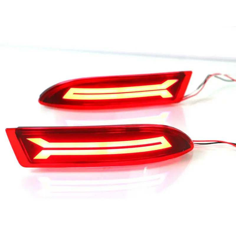 

LED Rear Bumper Reflector Fog Brake Turn Indicator Lights For Toyota Avanza 2015-2016