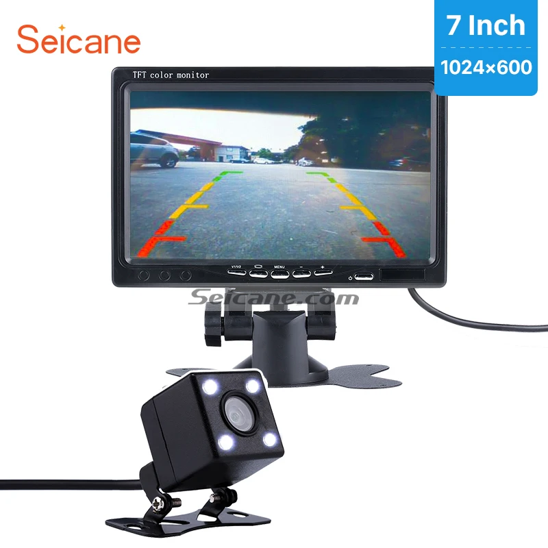 Автомобильный монитор Seicane 7 &quotDVR TFT LCD цифровой дисплей Видео Recoder AV с HD
