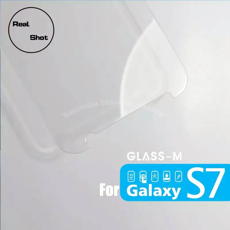 A +++ качество 9H твердость защитное стекло 2.5D Arc закаленное для Samsung Galaxy S7 G930 G9300