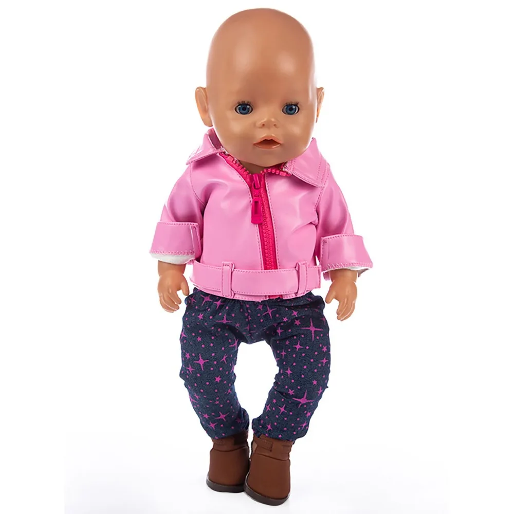 3 шт. в 1, новая куртка костюм подходит для 43 см куклы 17 дюймов Reborn Детская одежда и аксессуары