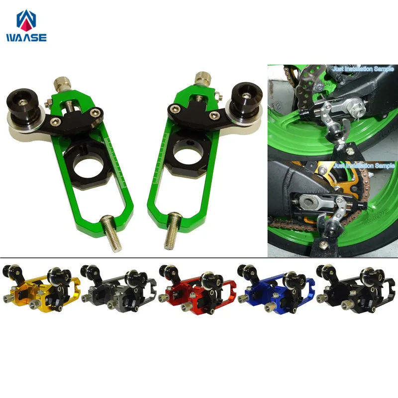 Waase регулятор цепи мотоцикла натяжители с катушками для Kawasaki Ninja ZX 636 6R ZX6R ZX-6R 2013 2014