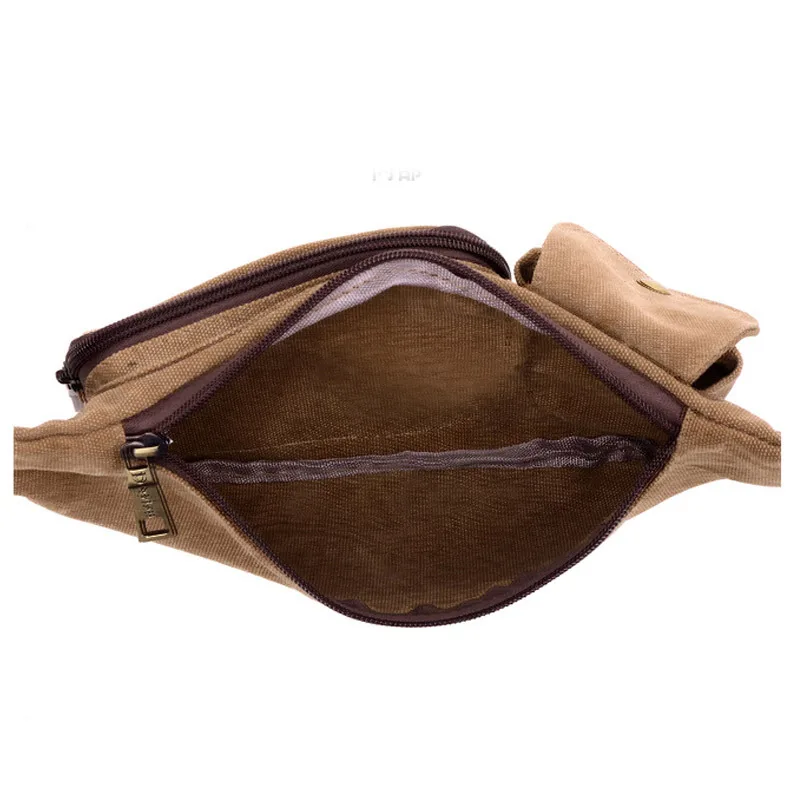 Новый Для мужчин холст талии Fanny Pack Пояс Хип бум Военные путешествия мотоцикл