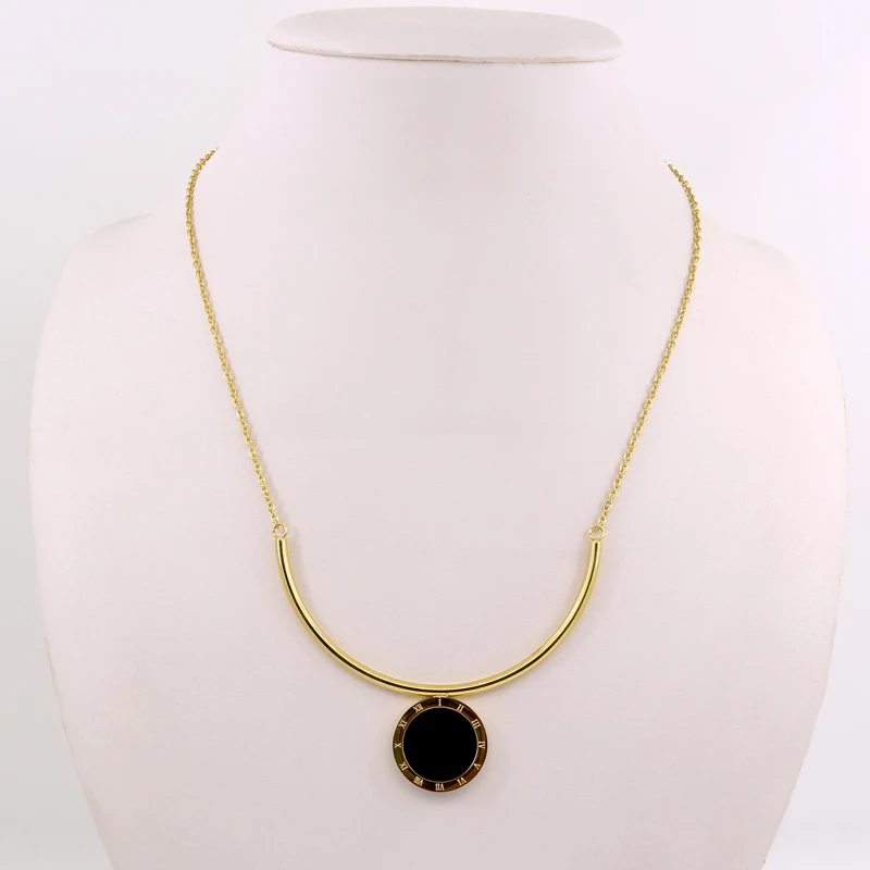 2017 популярное ожерелье золотого цвета с римскими цифрами для женщин подвеска U