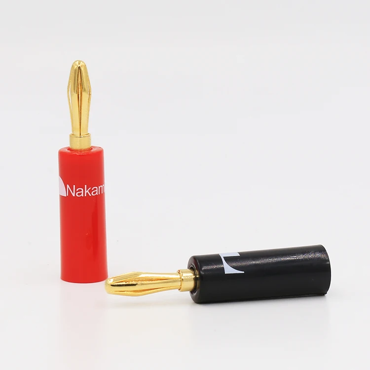 

40PCS Nakamichi ust Banana Plug Connector 24K Gold Plated speaker cable plug 40pieces