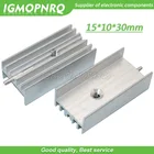 10 шт. белый алюминиевый радиатор радиатора 15*10*30 мм с игольным транзистором TO-220 для TO220 транзисторов IGMOPNRQ
