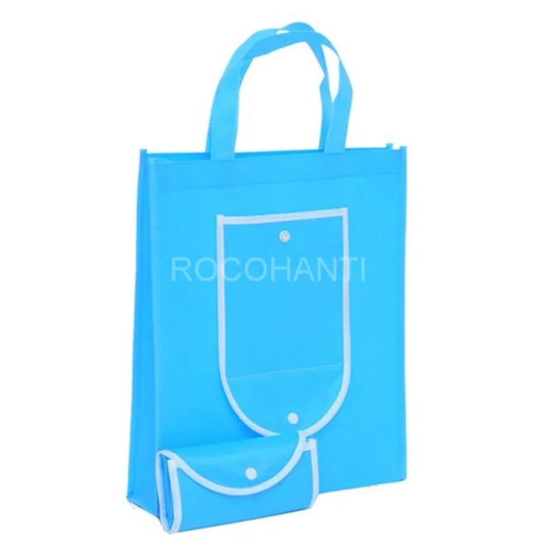 

30*35*8CM 20pcs Folding into wallet easy carry non woven shopping bag for gift /advertisement / party / supermaket accept custom