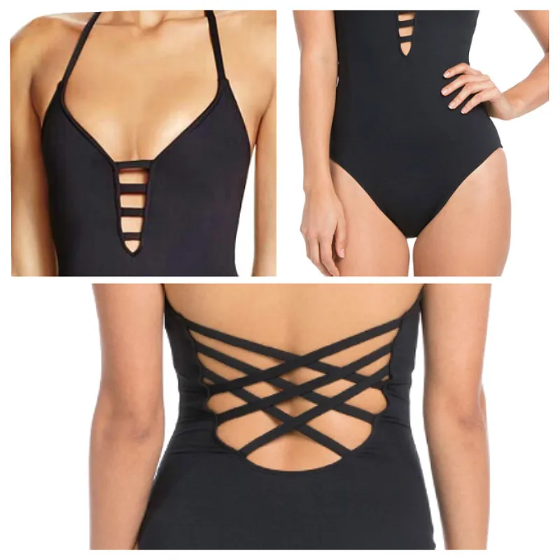 2019 цельный купальник женский бандаж винтажная пляжная одежда сплошной купальный