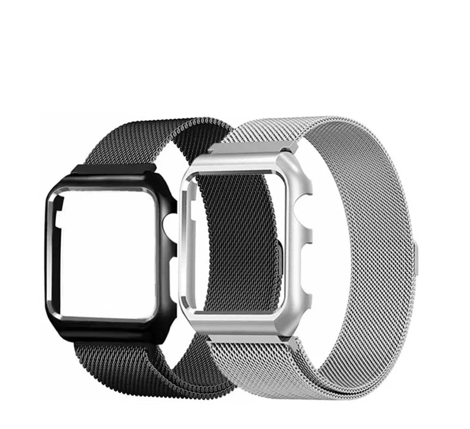 Ремешок для часов UTHAI A09 для Apple Watch/iwatch1/2/3/4 серии 38, 40, 42, 44 мм миланские магнитные часы из нержавеющей стали с+ окантовкой
