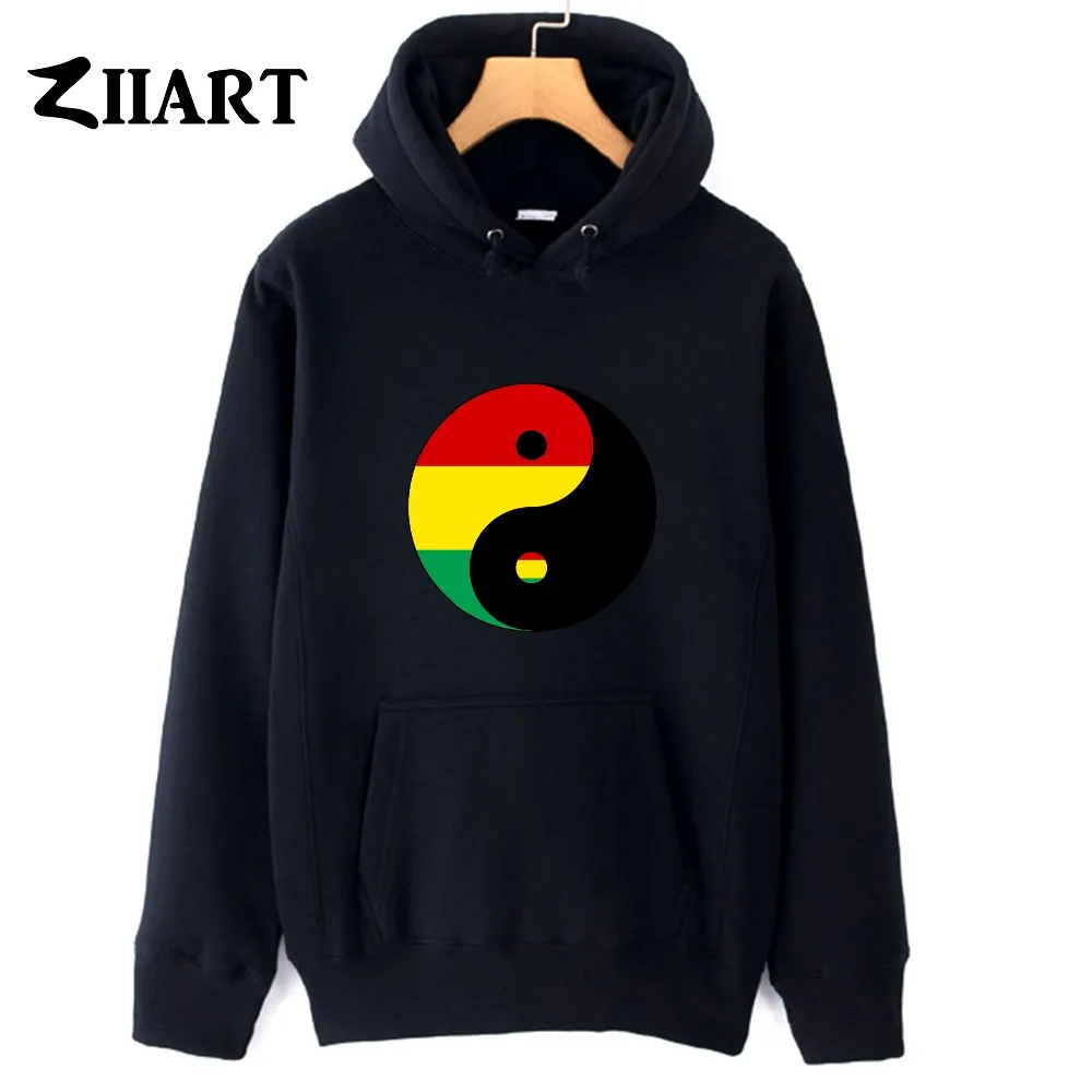 Мужские флисовые толстовки reggae Yin yang bagua для мальчиков Мужская китайская