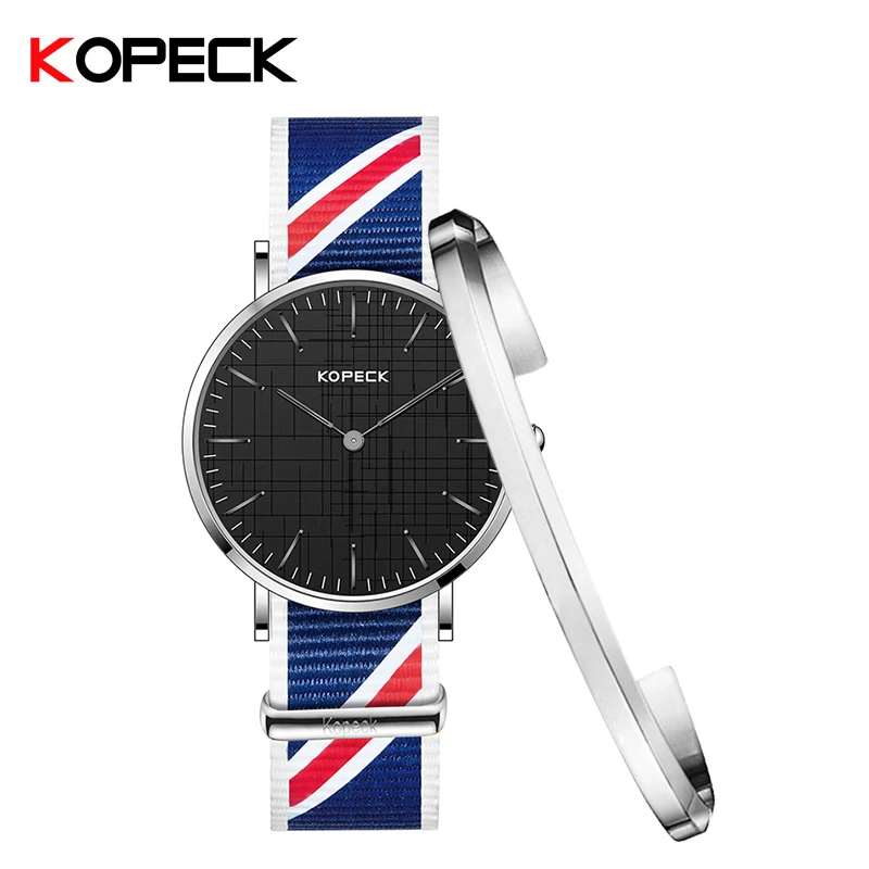 KOPECK 2018 новые женские часы с браслетом кварцевые брендовые роскошные модный