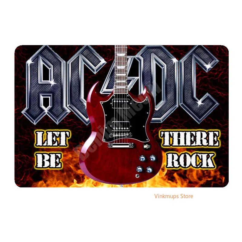 Ретро N264 ACDC музыка искусство плакат Рок винтажные металлические жестяные знаки