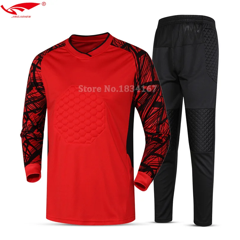 2018 Для мужчин спортивный костюм вратаря форма с длинными рукавами Высокое