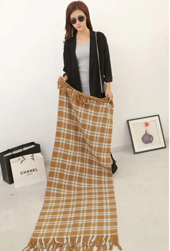 Gonzetank Luxury Brand 2017 Winter New Womens Long Black Khaki Multifunctional Sweet Warm Fashion Scarves and Shawl 200*65cm | Аксессуары