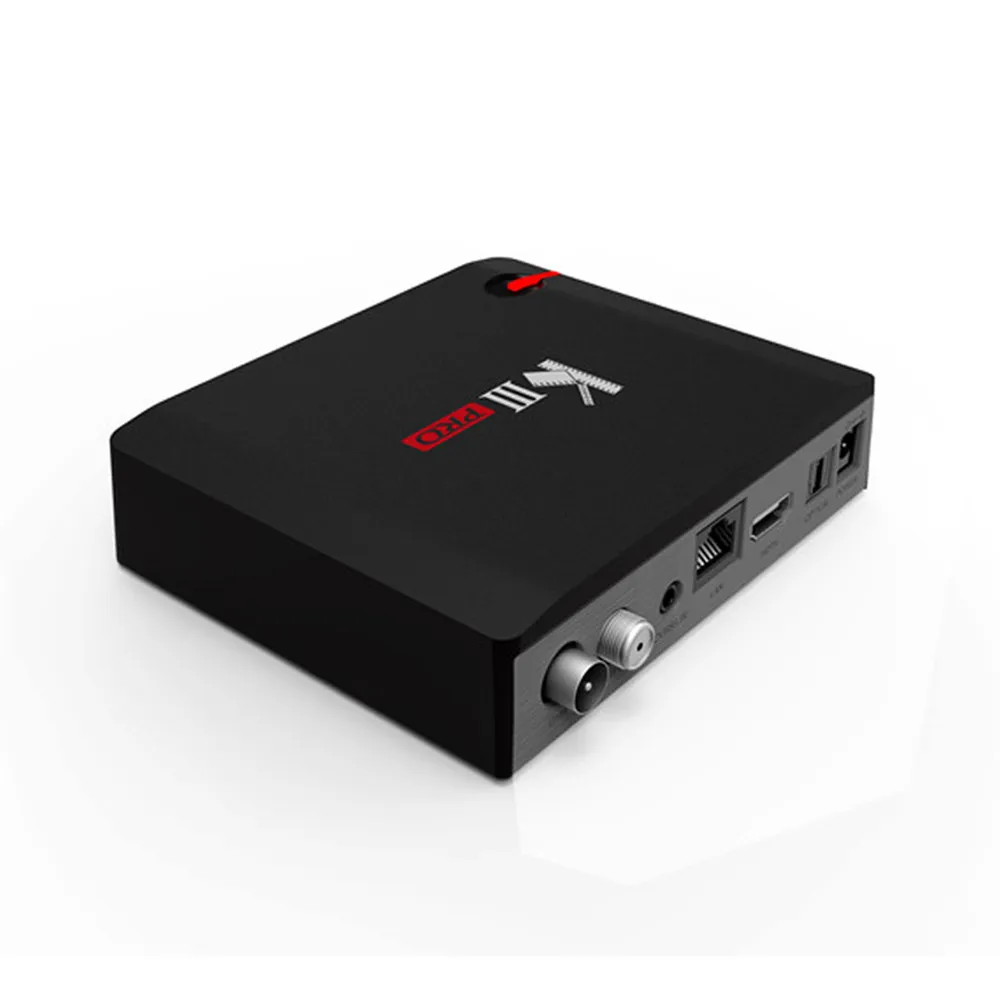 MECOOL DVB-T2 DVB-S2 KIII PRO 3 + 16 ГБ Android 7 1 ТВ коробка Amologic S912 Восьмиядерный 4K 1080P HD DVB-C приемник