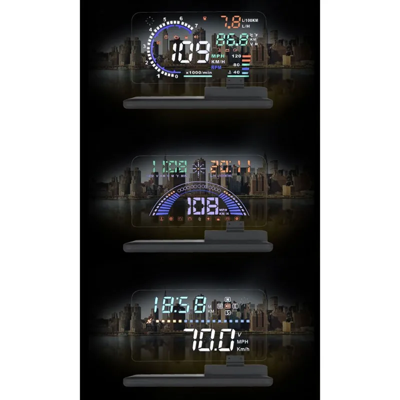 Универсальный автомобильный Hud H6 дисплей проектор навигация телефона держатель