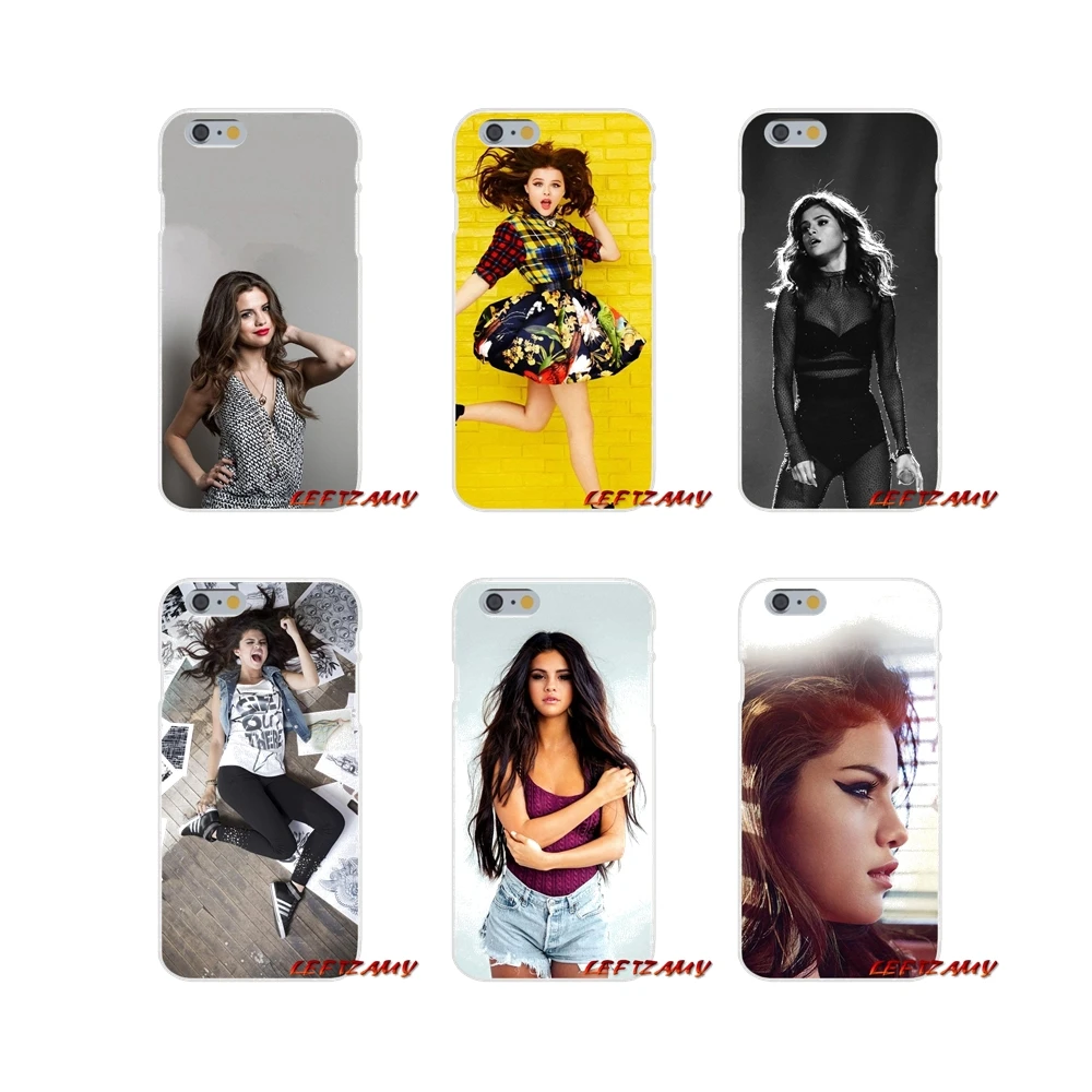 Прозрачный мягкий ТПУ чехол Selena Gomez милый девчачий дизайн для Samsung Galaxy S4 S5 MINI S6 S7 edge