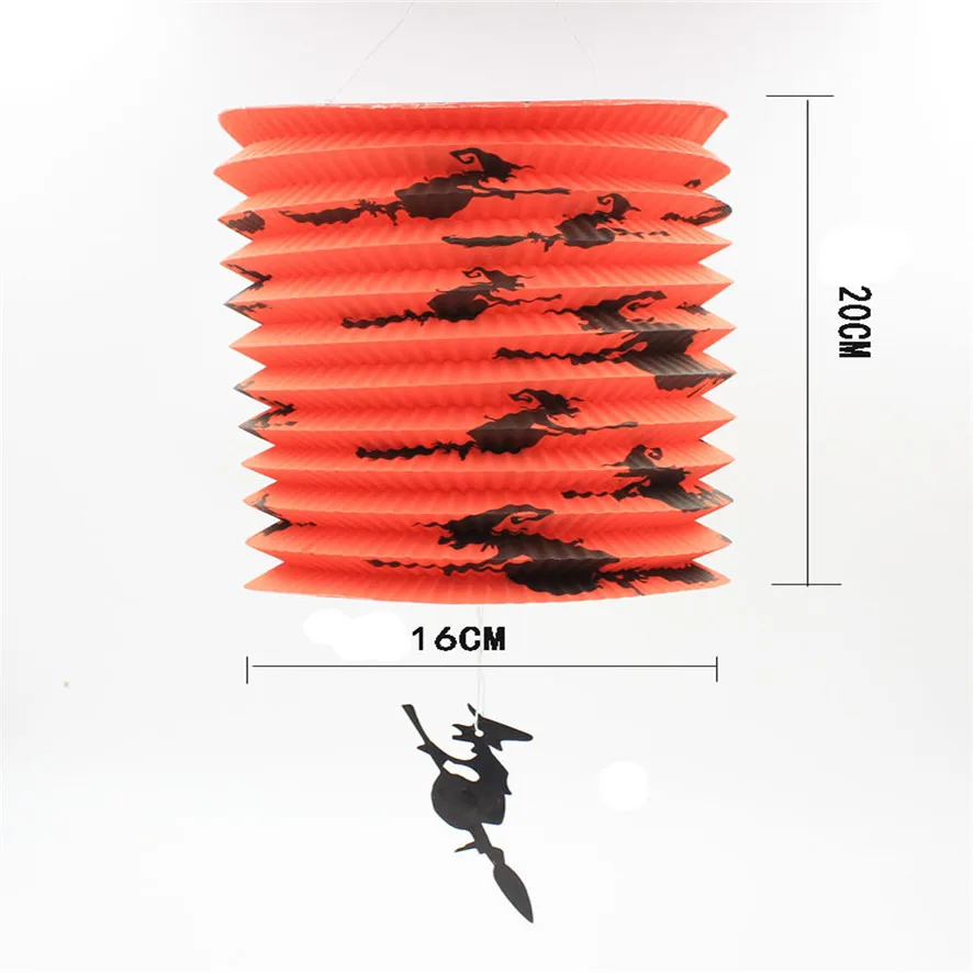 Новое поступление 2017 бумажная тыква летучая мышь Скелет подвесной фонарь