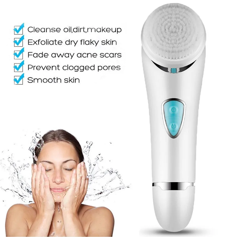 Щетка для чистки лица лицо щетка кисти Отшелушивающий скруббер electris мягкая спина