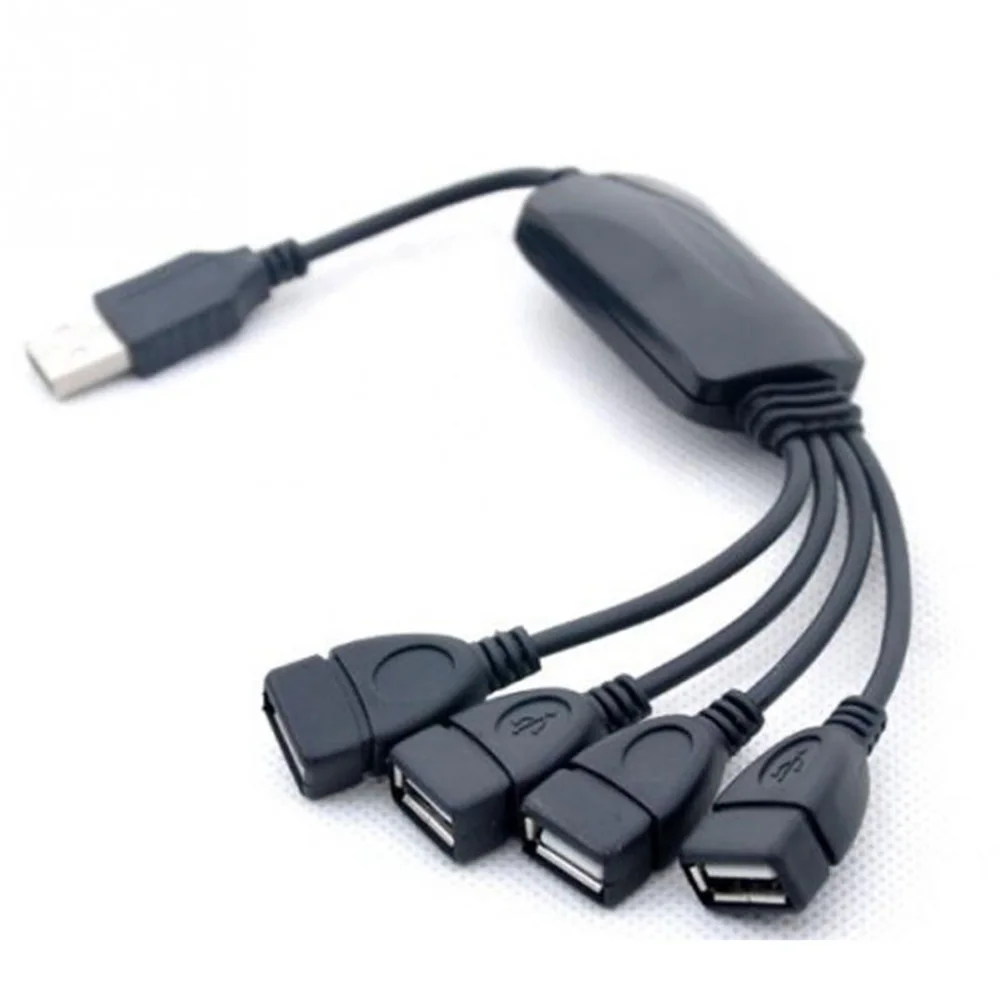 4-портовый USB-кабель хаб расширения/сплиттер-адаптер Micro USB кабель для зарядки
