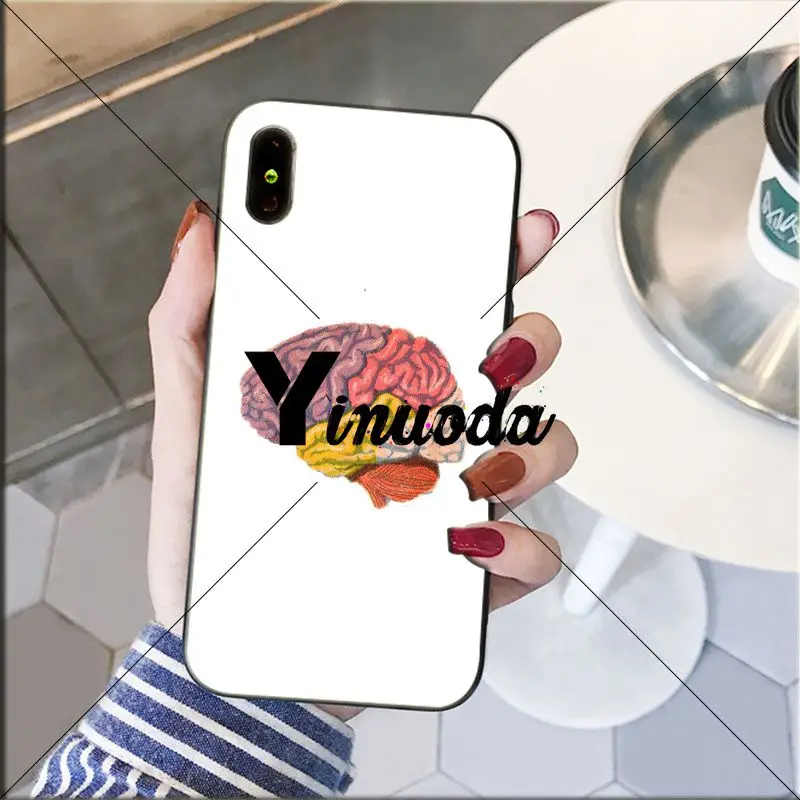 Yinuoda медицинский корпус искусство мозга роскошный уникальный дизайн чехол для