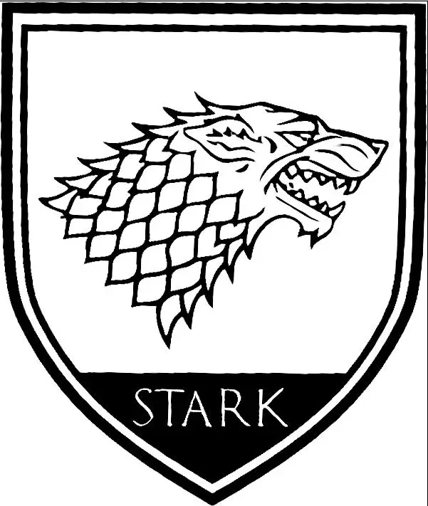 2019 Новое поступление Дом STARK sigil рубашка Игра престолов Футболка Модный получил