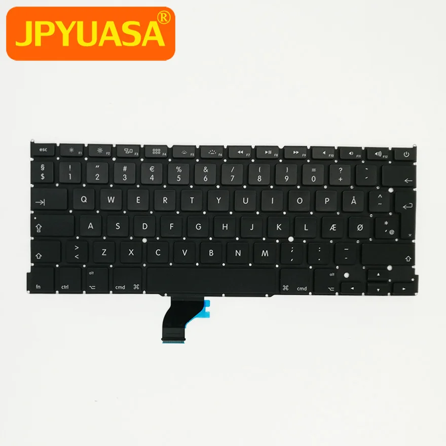 5 шт./лот новая DK клавиатура для Macbook Pro 13 ''Retina A1502 Дания Датская замена 2013 2015
