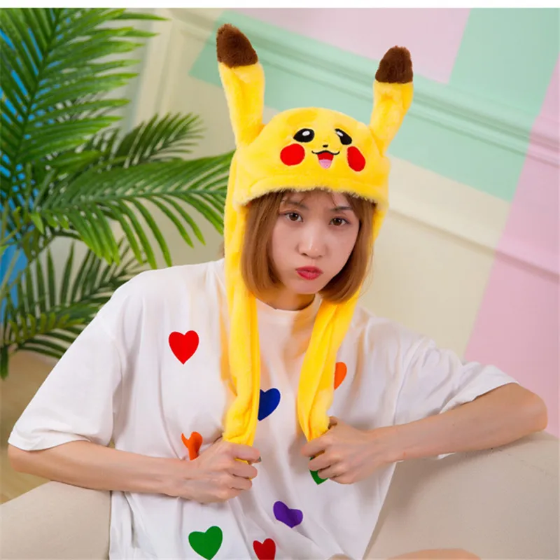 Динамическая плюшевая шапка Мультяшные животные кролик Raichu панда свинья Санта