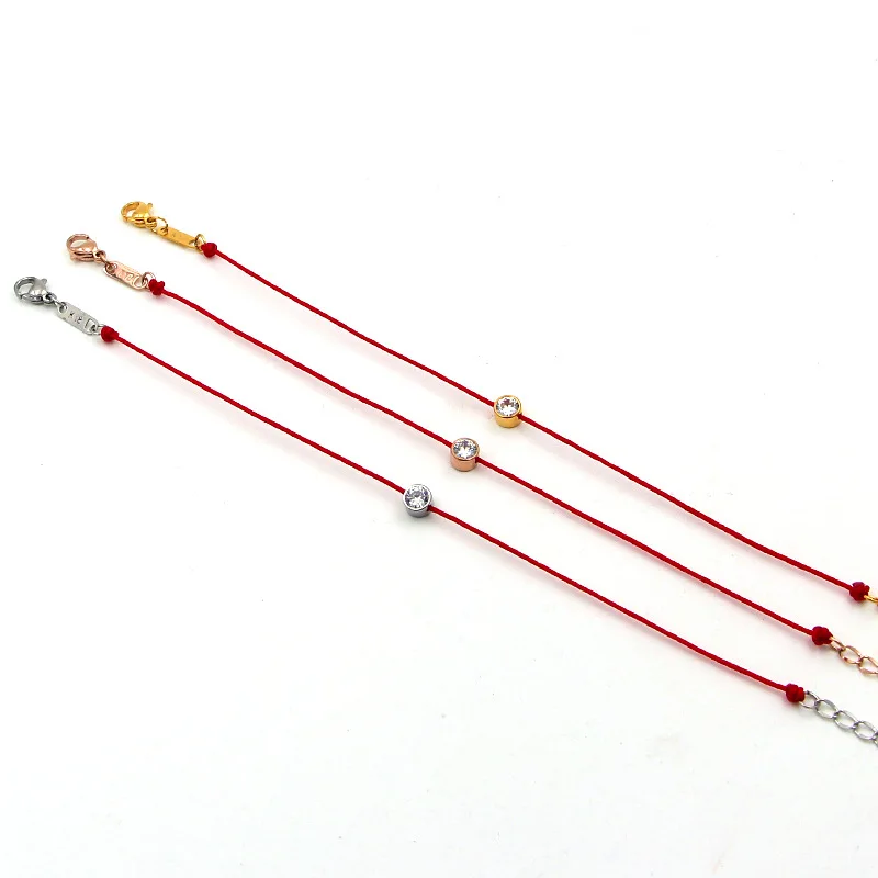 Модный популярный красный ручной браслет из розового золота ювелирные изделия