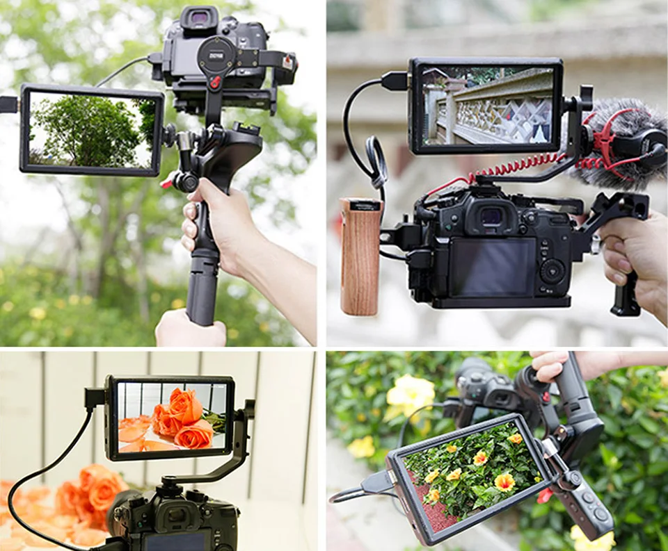 FEELWORLD FW568 5,5 дюймов DSLR Камера полевой монитор с разрешением 4K HDMI Full HD 1920x1080 ЖК-дисплей ips DC Выход видео фокус помощь для Камера s