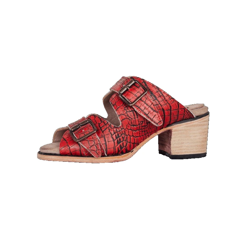 BLXQPYT/; Sandalias Mujer sapato feminino; большие размеры 34-50; летняя стильная женская обувь; повседневные пляжные сандалии; шлепанцы; W61 - Цвет: Бордовый