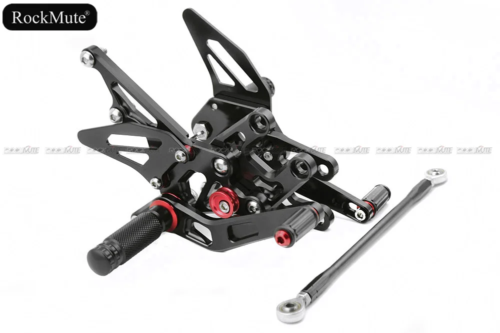 

CNC Aluminum Motorcycle Adjustable Rearset Rear Set Foot Pegs Pedal Footrest For KAWASAKI ZX10R 2004-2005