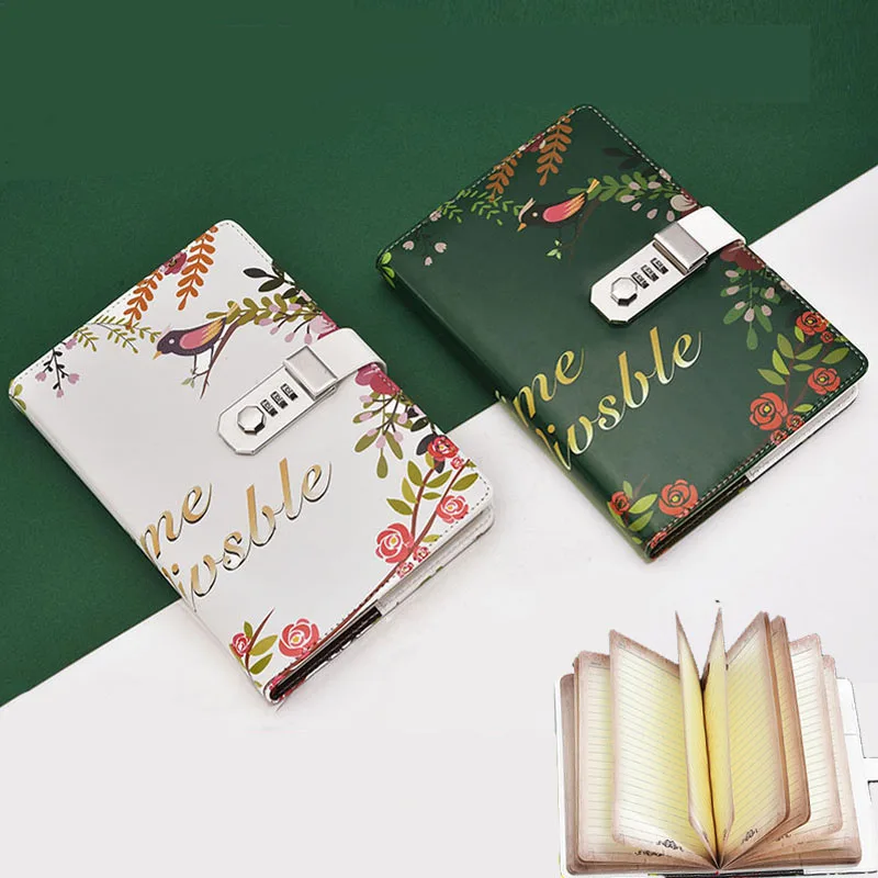 A5 Корея ретро ноутбук пароль книги с замком творческая школа офиса канцелярские