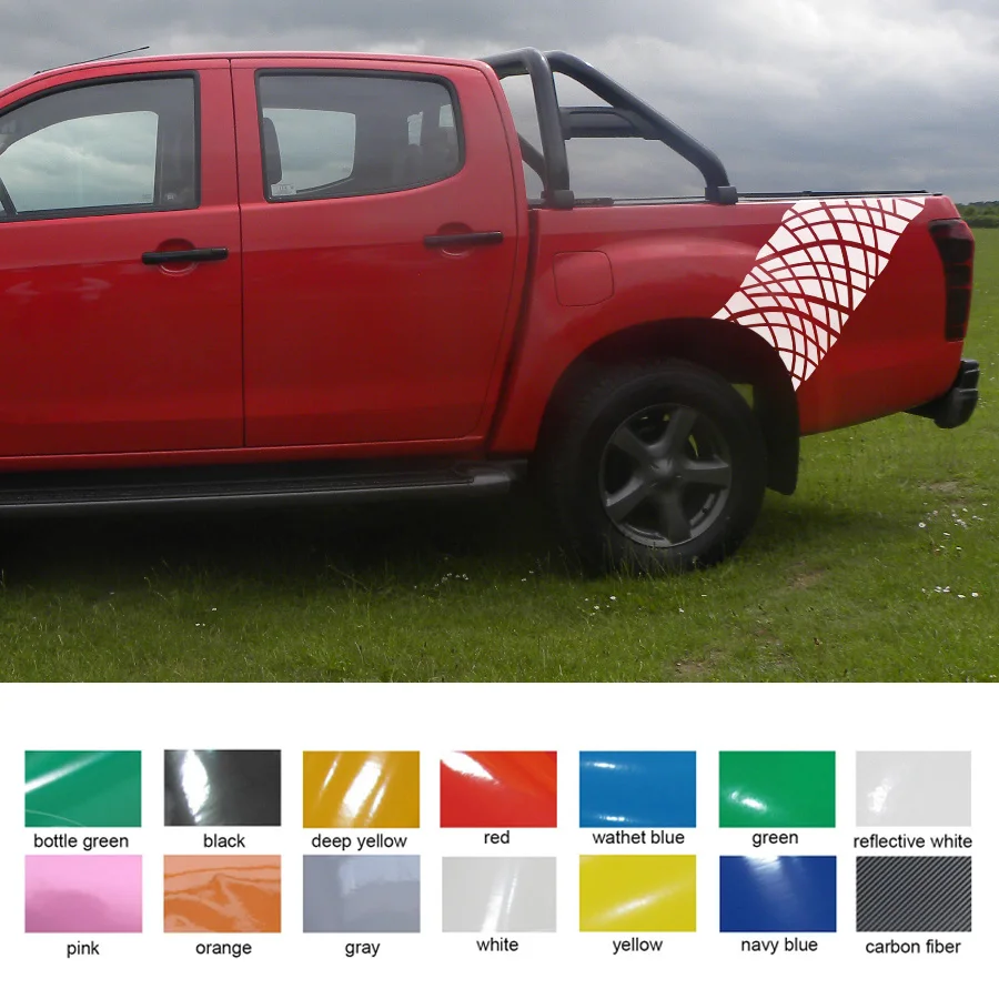 for isuzu dmax adventure mud customize car accessories decals 2PC tire tracks rear trunk scratch car stickers graphic vinyls