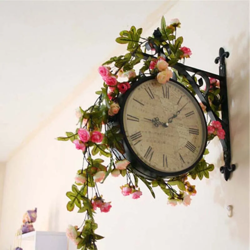 2 м висит гирлянды искусственные цветы для свадьбы украшения дома Шелковый