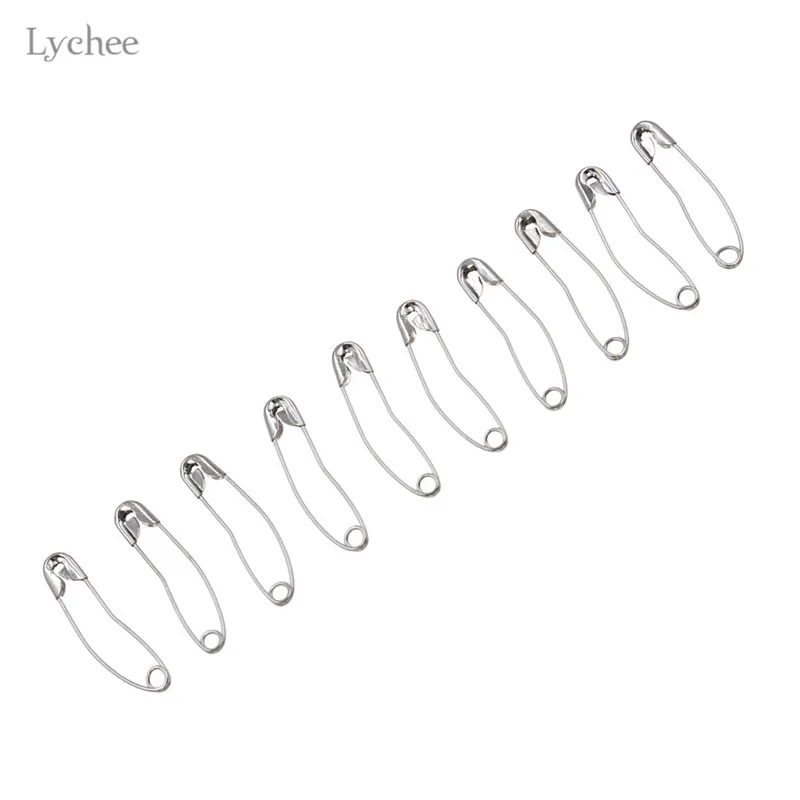Lychee Life 100 шт. изогнутые булавки из нержавеющей стали швейные принадлежности для