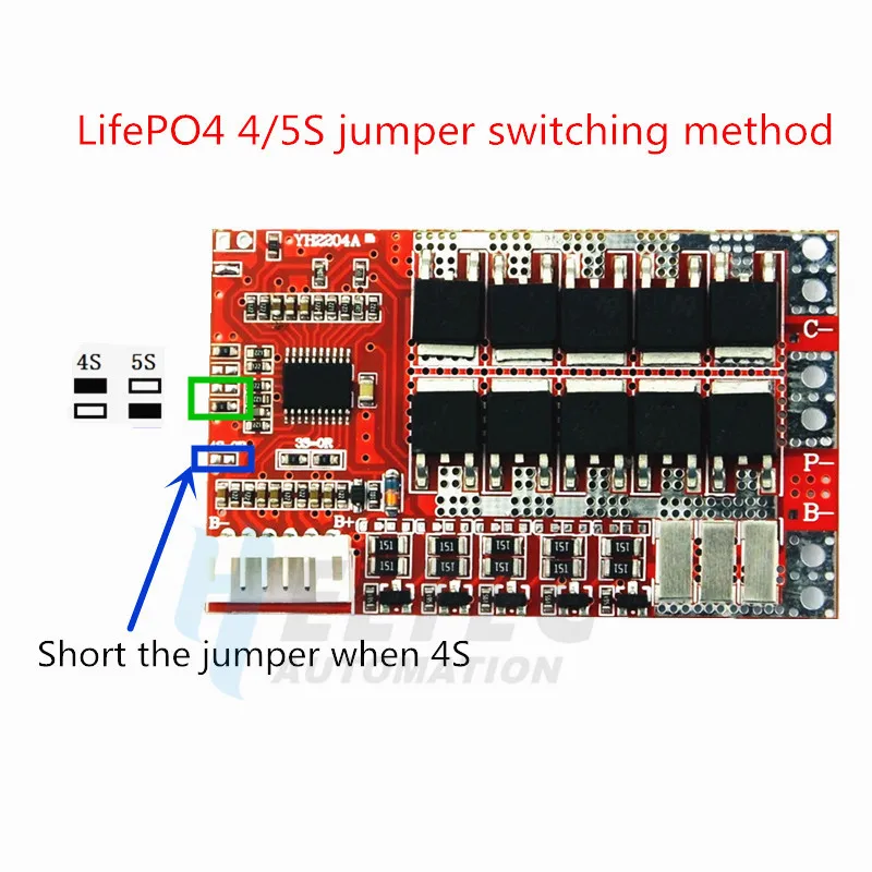 5S 50A BMS плата/55A 3,7 в литиевая батарея Защитная плата/3,2 в железо фосфат/LiFePO4 батарея BMS плата с балансом