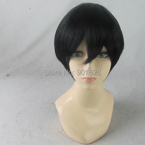 Токио вурдалак Kaneki кен черный косплей полный парик + бесплатная кепка|wig caps